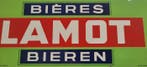 Blikken reclamebord Lamot bieren. - Reclamebord - Metaal