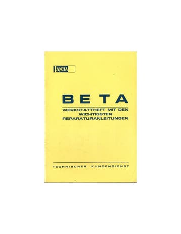 1973 LANCIA BETA WERKPLAATSHANDBOEK DUITS