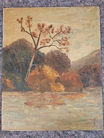 Sadji Qi (1914-2005) Attrib.to - Forêt de Soignes