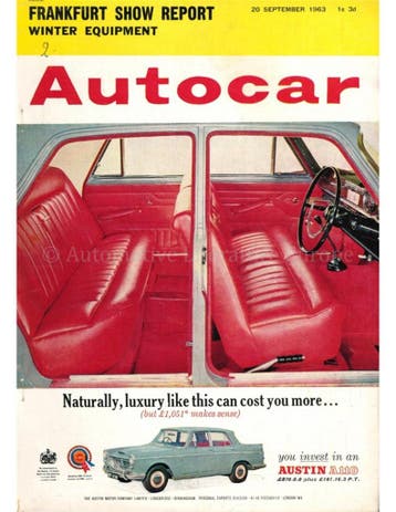 1963 AUTOCAR MAGAZINE 3527 ENGELS, Nieuw