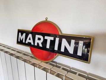 Origineel metalen bord Martini - Emaille bord - Metaal