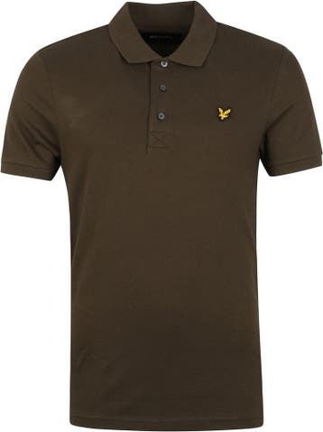 Lyle and Scott Polo Olive maat Maat 52/54 (L) Heren, Verzenden