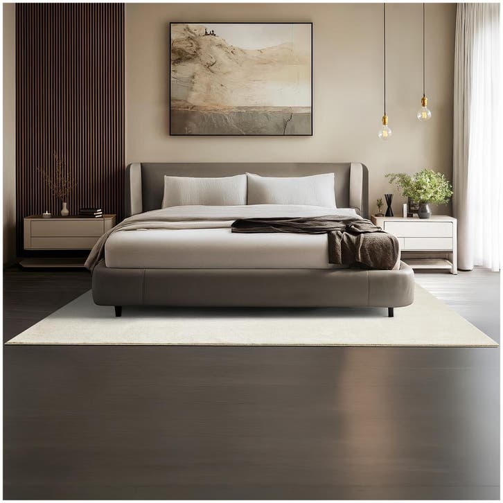 Kortpolig vloerkleed Soft Zone - 160 x 230 cm, crème, Huis en Inrichting, Stoffering | Tapijten en Vloerkleden, Verzenden