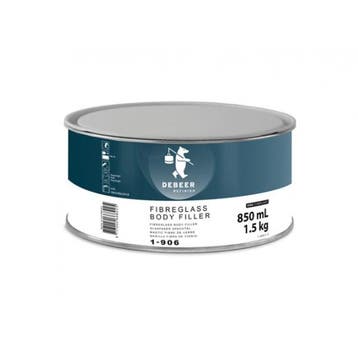 1-906 Fibreglass Body Filler 1.5 kg De Beer (Plamuren), Verzenden, Nieuw