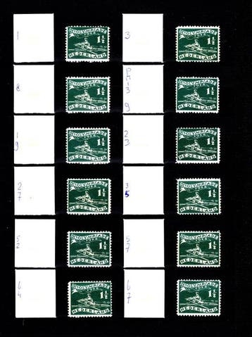 Nederland 1928 - Olympische Spelen 1928 per positie in vel, Gestempeld