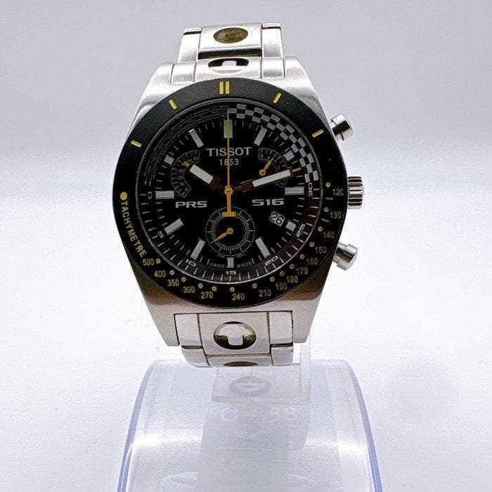 Tissot - PRS 516 Racing Chronograph Quartz Black Dial -, Handtassen en Accessoires, Horloges | Heren