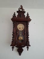 Horloge emboîtée - Junghans - Verre, Laiton, Bois -, Antiquités & Art, Antiquités | Horloges