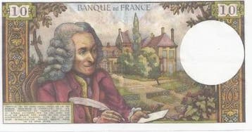 France Frankreich Pick 147 10 Francs Voltaire 03/03/1966, Verzenden, België