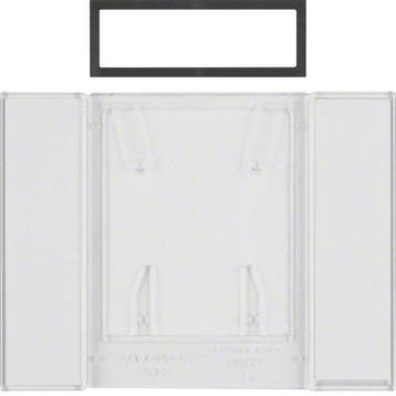 Hager Berker B.IQ 4-Gang Button Field Transparent Clear -, Verzenden