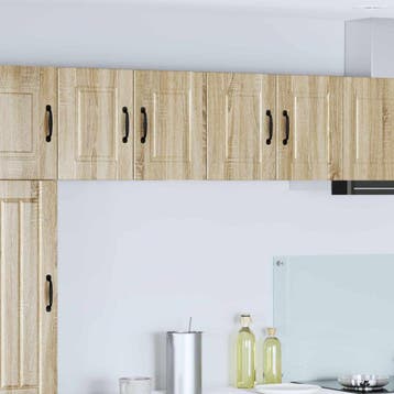 vidaXL Wandkast PORTO 2 st Sonoma Eik Bewerkt hout, Verzenden