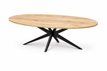 COMPLETE EIKEN TAFEL | Rond & Ovaal | Stel naar wens samen!, Huis en Inrichting, Tafels | Eettafels, 100 tot 150 cm, Nieuw, Eikenhout