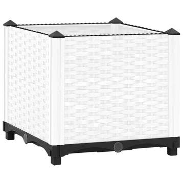 vidaXL Plantenbak verhoogd 40x40x38 cm polypropeen, Tuin en Terras, Bloempotten, Verzenden, Nieuw