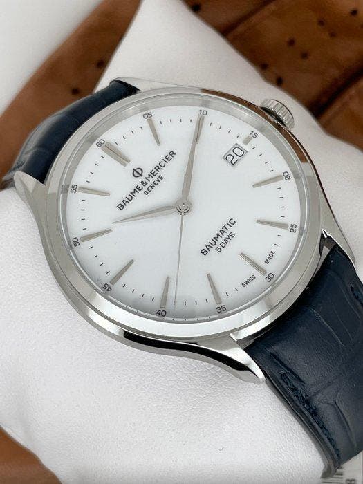 Baume & Mercier - Baumetic 5 Days Automatic - M0A10398 -, Handtassen en Accessoires, Horloges | Heren