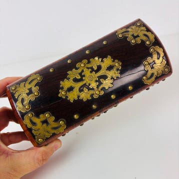 Cercueil - Boîte ancienne en bois dur chinoise avec du