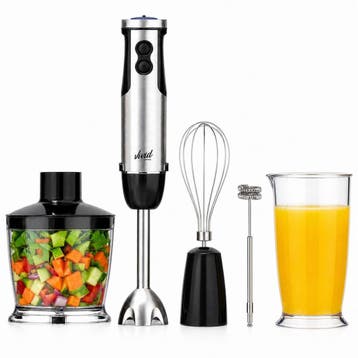Staafmixer 5-in-1 Set - 1000W - Vaatwasserbestendig, Verzenden, Zo goed als nieuw