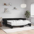 vidaXL Slaapbank onderschuifbed en matrassen 90x190 cm, Huis en Inrichting, Slaapkamer | Bedden, Verzenden, Nieuw