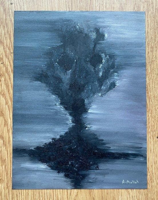 Ahmad Mallah - Untitled- No Reserve, Antiquités & Art, Art | Peinture | Moderne