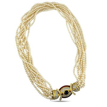 2-delige sieradenset - 18 karaat Geel goud, Exclusieve 18K, Handtassen en Accessoires, Antieke sieraden