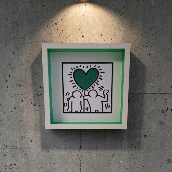 Baylee - Keith Haring 3D, Antiek en Kunst, Kunst | Schilderijen | Modern