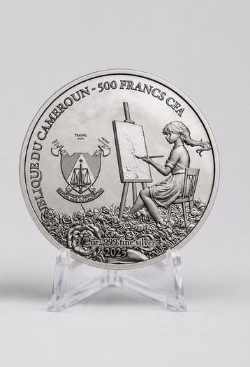 Kameroen. 500 CFA 2025 – Salvator Mundi – Leonardo da Vinci