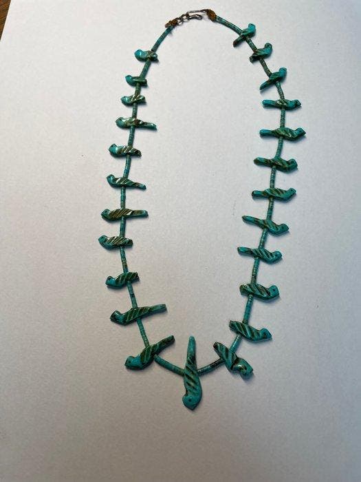 Ketting - Verenigde Staten Zuni necklace, Antiquités & Art, Art | Art non-occidental