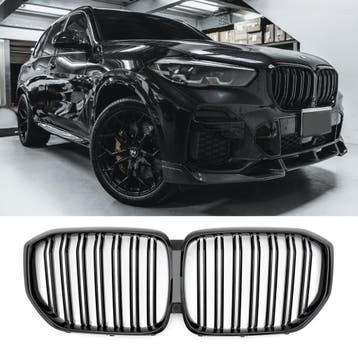 Sportieve Grille geschikt voor BMW X5 G05 dubbele spijl glan, Verzenden, Nieuw