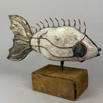 Jacek Drzymaa ( XX- XXI) - sculptuur, NO RESERVE- BIG FISH