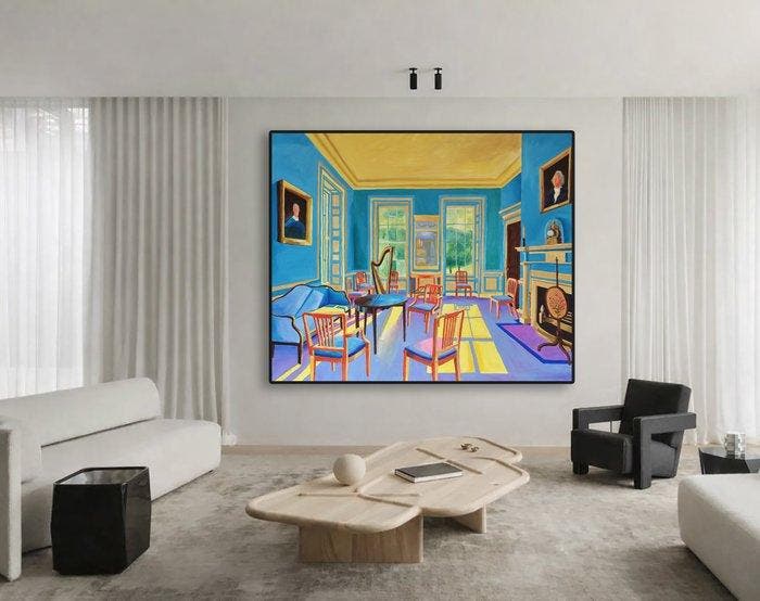 B. Morah - Private Room 11 XXL, Antiquités & Art, Art | Peinture | Moderne
