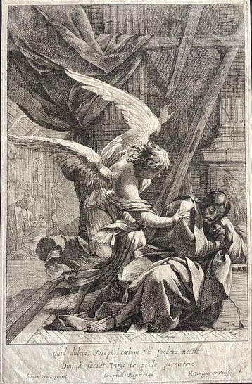 Michel Dorigny (1616-1665), da Simon Vouet - Il sogno di San