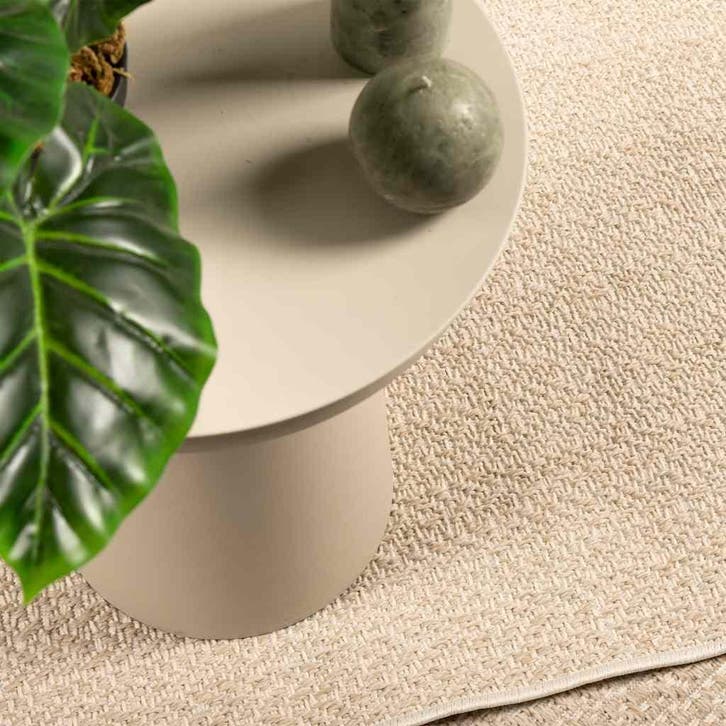 vidaXL Vloerkleed ZIZUR beige binnen en buiten 80x150 cm, Huis en Inrichting, Stoffering | Tapijten en Vloerkleden, Nieuw, Verzenden