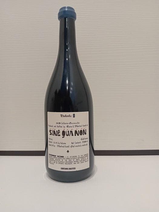 2019 Sine Qua Non, Distenta I Grenache - Californie - 1, Collections, Vins