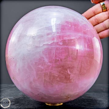Natuurlijke rozenkwartsbol uit Brazilië- 4406.67 g
