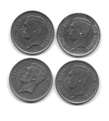 Belgique. Albert I 1931 FR b , 1931 FL b ,1932 FR b , 1932