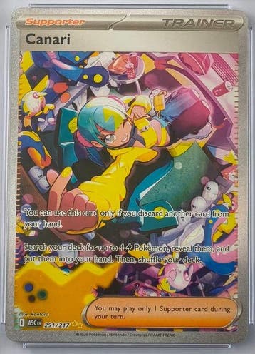Pokémon Graded card Canari - Ascended Heroes - 291/217 Full