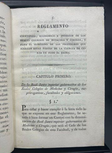 Monarquía Española - Reglamento de los Reales Colegios de, Antiek en Kunst