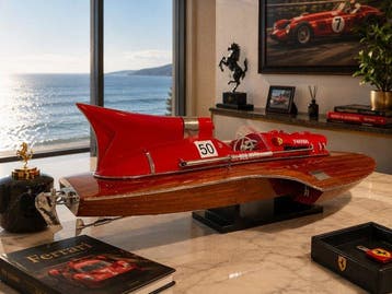 Ferrari Arno IX clouté maquette de luxe 55 cm 1:14 -