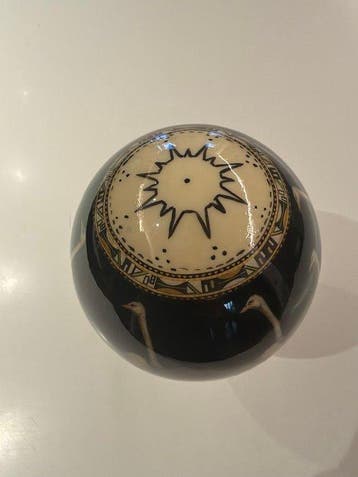 Autruche Œuf - Sconosciuto - 17 cm - 14 cm - 14 cm - (2)