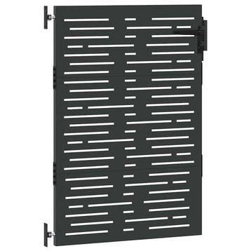 Tuinpoort 85x125cm Zwart - Upgrade nu je tuinbeveiliging..., Gebruikt, Staal, Verzenden, Minder dan 100 cm