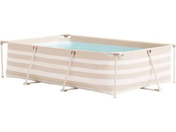 Swim Essentials Frame Pool - Opzetzwembad - 260 cm - Beige, Verzenden