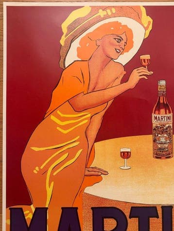 Anonymous - Poster Pubblicitario- Vermouth Martini&Rossi, Antiek en Kunst