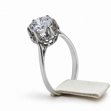 Statement ring - 18 karaat Witgoud - 1.53ct. tw. Diamant