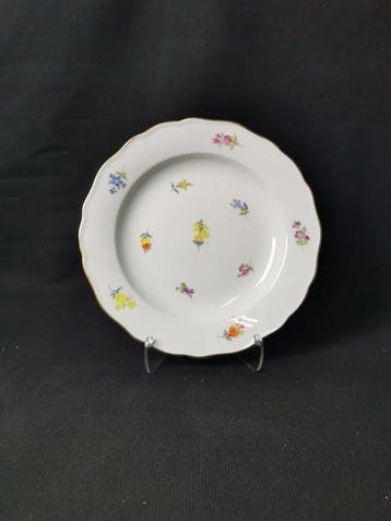Meissen - Fiori sparsi - Piatti da dolce e piattini - 1.Wahl