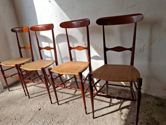 Sedie Gasparini - Chiavari - Campanino - Stoel (4) - Hout,, Antiek en Kunst, Antiek | Overige Antiek