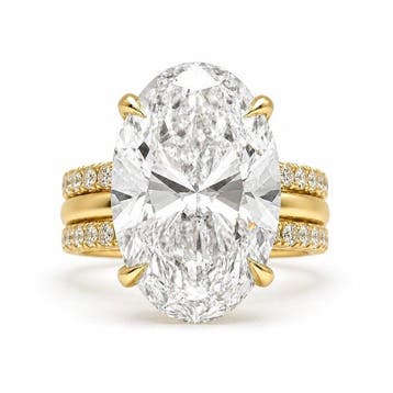 Zonder minimumprijs - Ring - 14 karaat Geel goud - 5.65ct., Nieuw