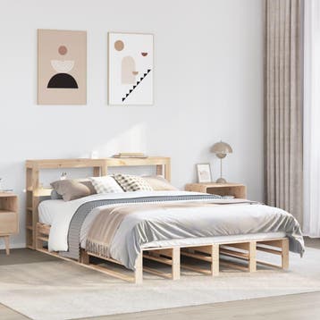 vidaXL Bedframe zonder matras massief grenenhout 140x200 cm, Verzenden