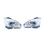 Phares Xenon Pour Mercedes C W204 07-11 Fond Chromé, Verzenden