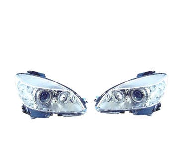 Phares Xenon Pour Mercedes C W204 07-11 Fond Chromé, Auto-onderdelen, Verzenden, Nieuw