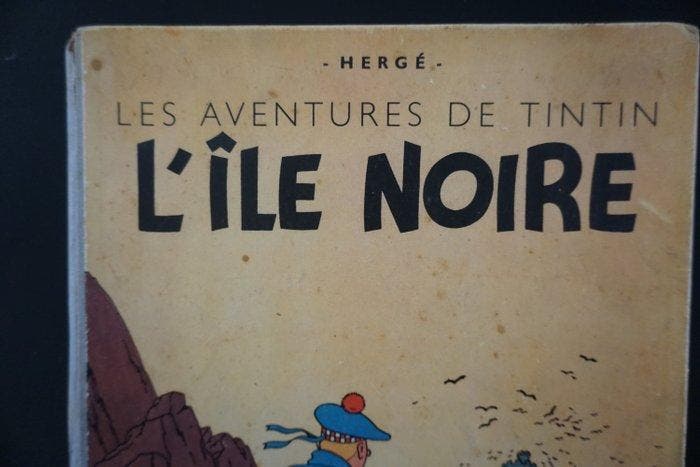 Tintin - LIle Noire (B1) - C - 1 Album - Herdruk - 1946, Livres, BD