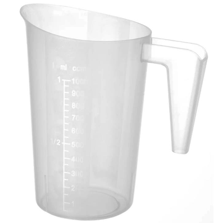 Maatbeker | Kunststof | 1L | Maatverdeling | Stapelbaar |, Zakelijke goederen, Horeca | Keukenapparatuur, Nieuw in verpakking