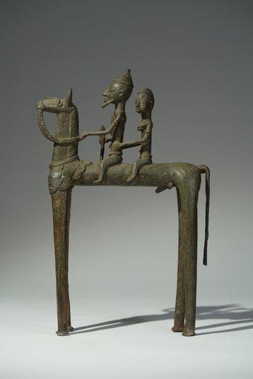 Een bronzen beeld. - Dogon - Mali (Zonder minimumprijs)